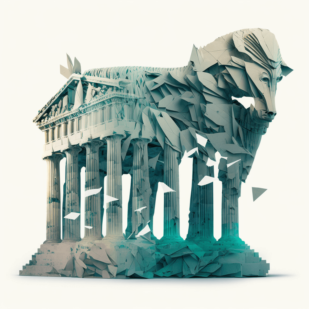 Origami Parthenon